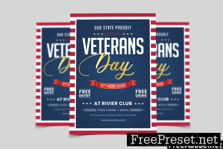 Veterans Day Flyer Template