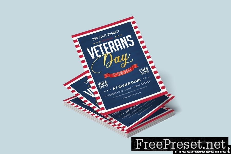 Veterans Day Flyer Template