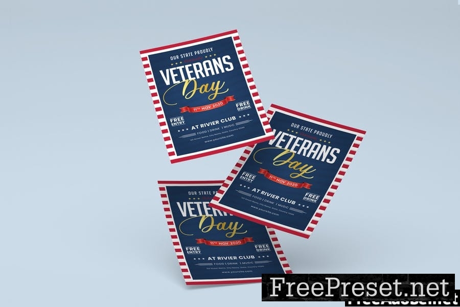 Veterans Day Flyer Template