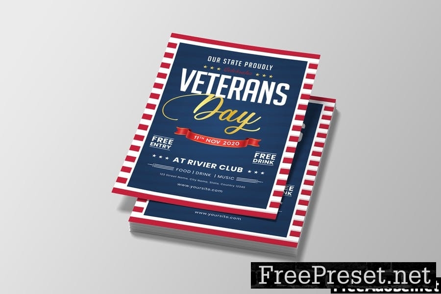 Veterans Day Flyer Template