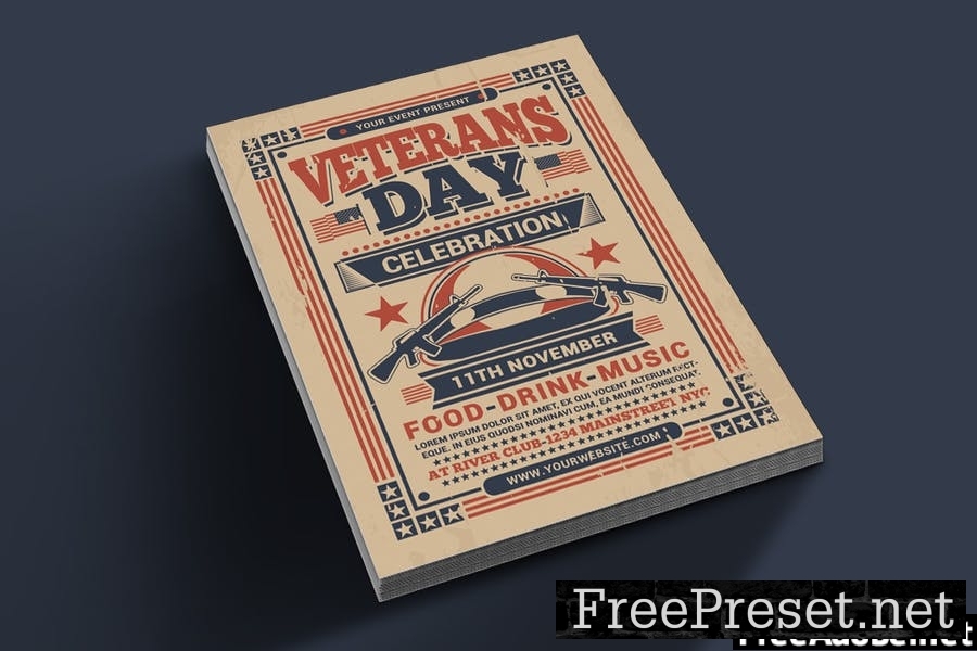 Veterans Day Flyer Template