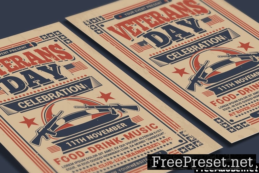 Veterans Day Flyer Template