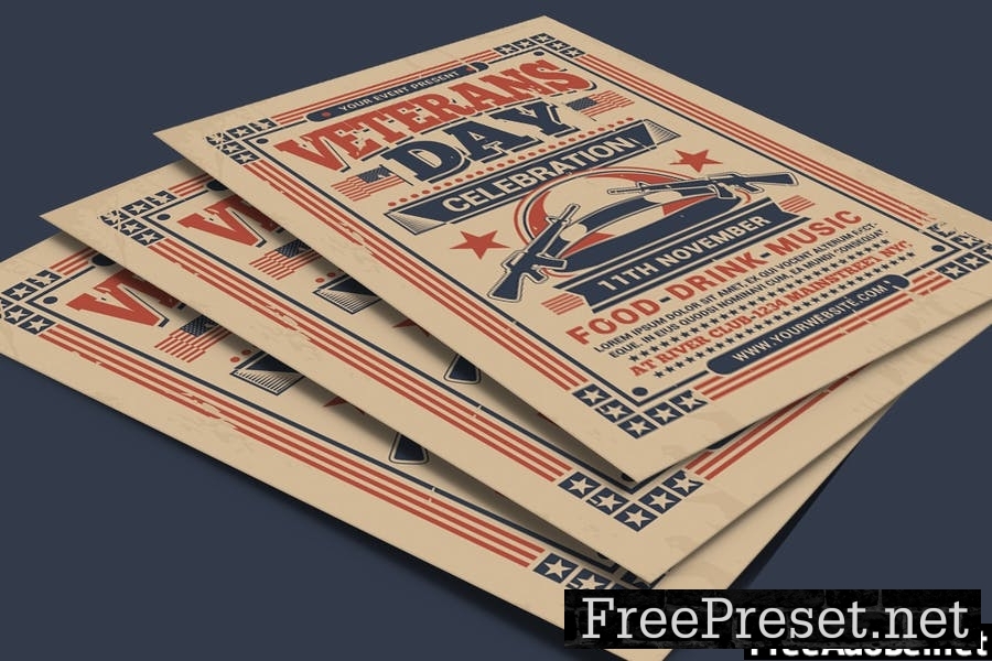 Veterans Day Flyer Template