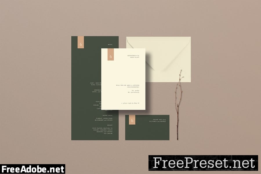 Victoria Wedding Suite - Indesign Template VCJDQCG