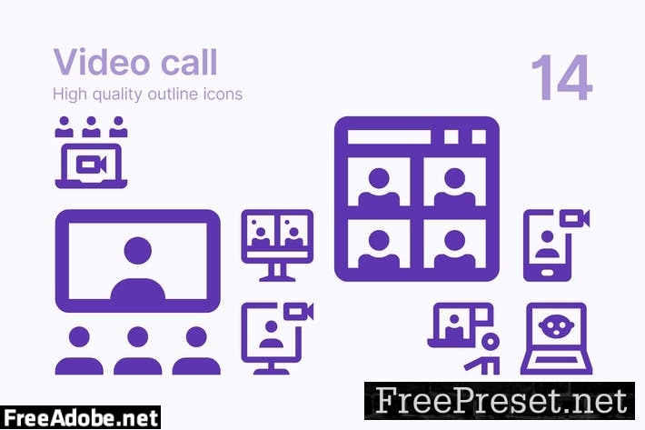 Video Call Icons 2CCUA29