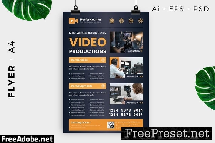 Video Production Flyer Design 4UZN8GC