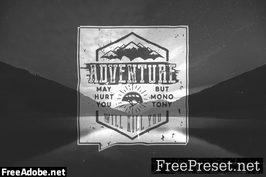 Vintage Adventure Inspiration Poster / Typography