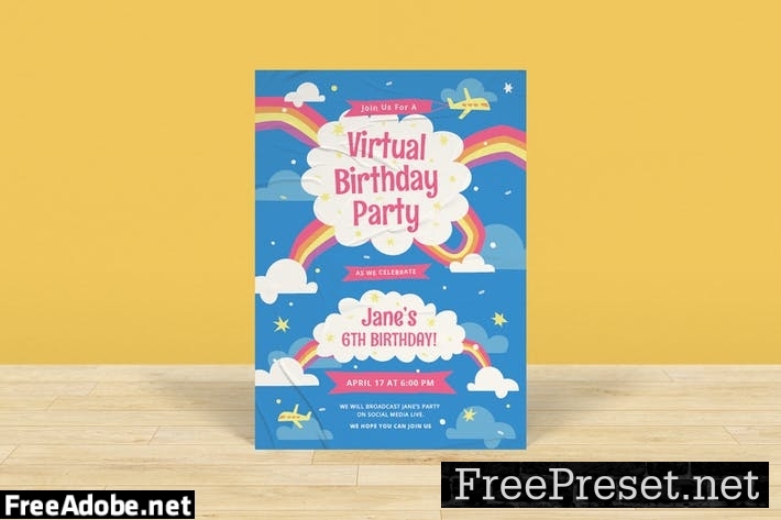 Virtual Birthday Flyer Pack 8Z3JA55