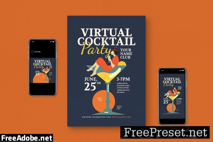 Virtual Cocktail Flyer Pack WVGB8K3