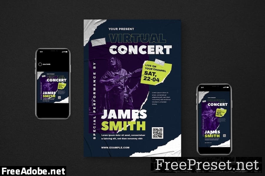 Virtual Concert Flyer Pack