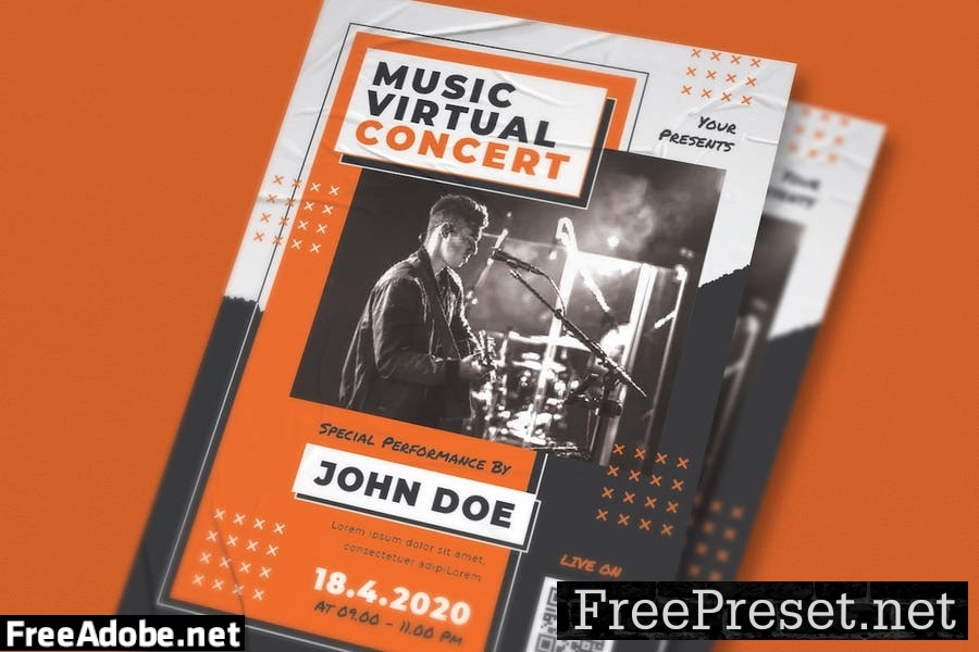 Virtual Concert Flyer Pack