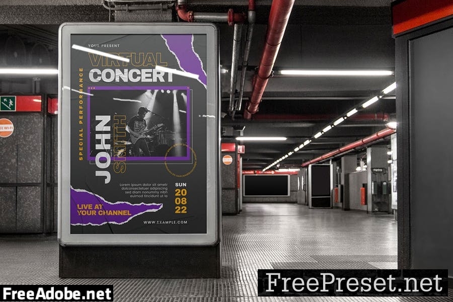 Virtual Concert - Flyer Template