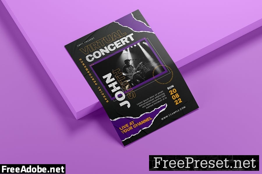 Virtual Concert - Flyer Template