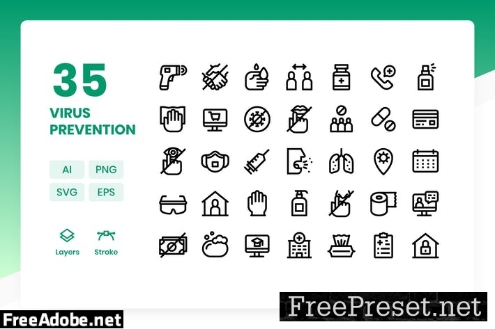 Virus Prevention - Icons Pack F45MPXJ