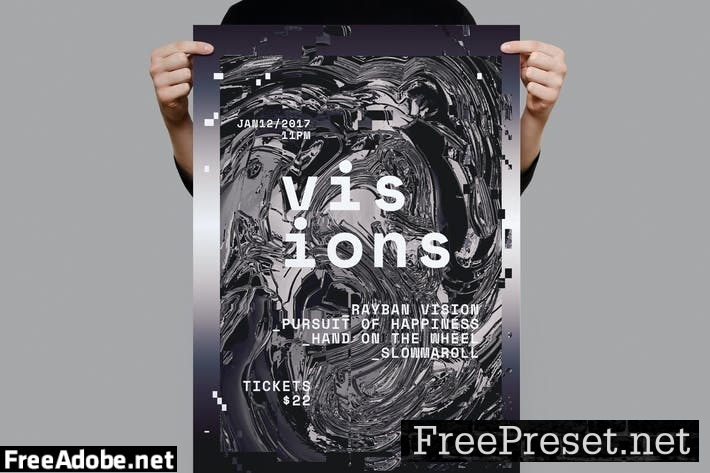 Visions Poster / Flyer 4WA87T