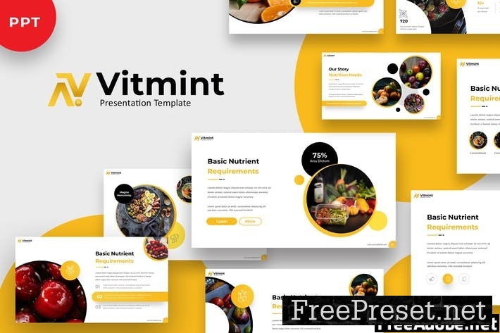 Vitmint - Food Powerpoint Template G2YU3XW