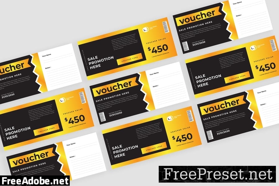 Voucher Gift Cards Four WRYNKG7