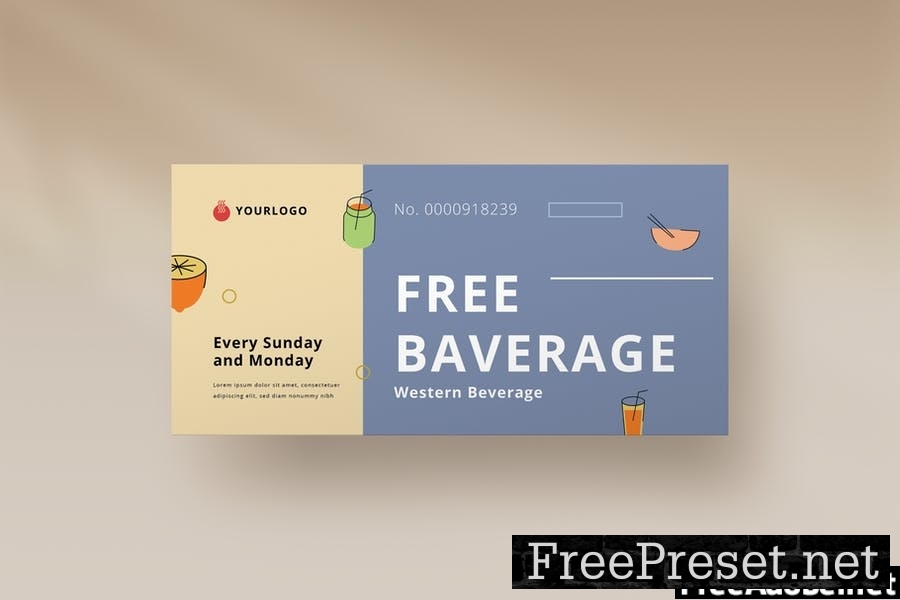 Voucher Template Vol.01 Food & Baverage