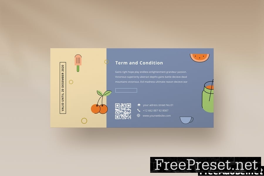 Voucher Template Vol.01 Food & Baverage