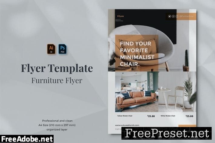 Vurnies - Furniture Flyer Template 09 QNN6M4Y