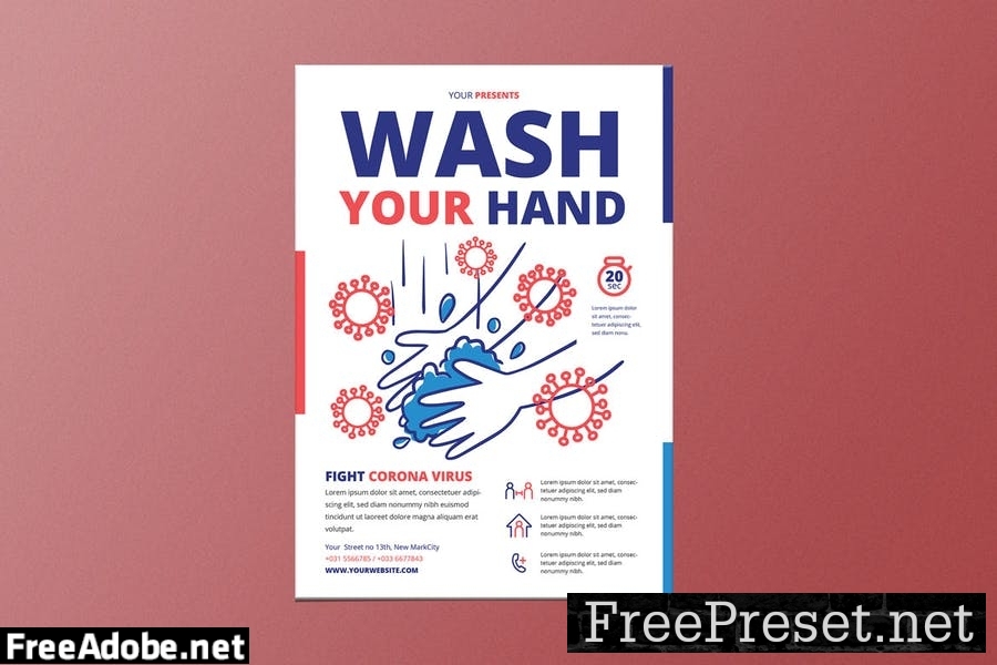 Wash Your Hand Poster P82U76Y