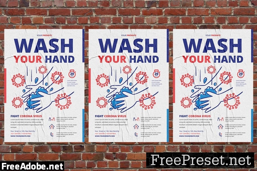 Wash Your Hand Poster P82U76Y