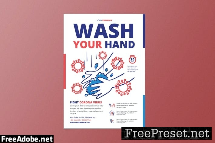 Wash Your Hand Poster P82U76Y