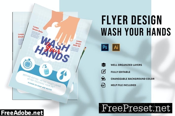 Wash Your Hands | Flyer SX3KX5W