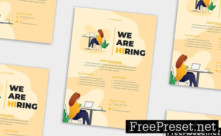 Web Designer Hiring - Flyer, Poster & Instagram KF