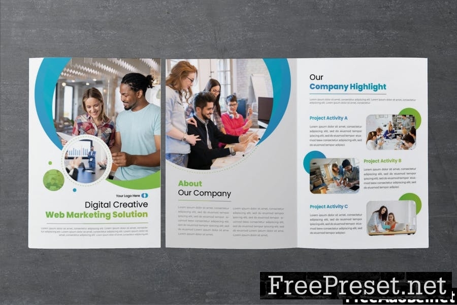 Web Solution Bifold Brochure