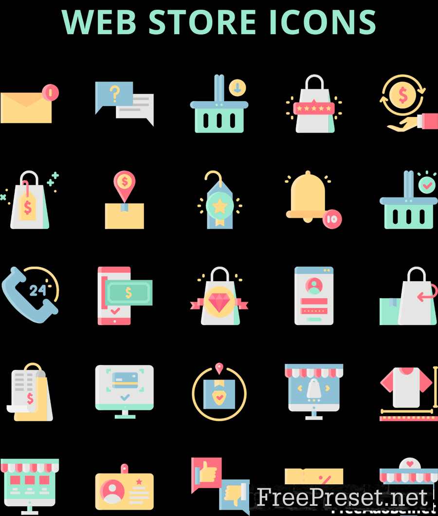 Web Store Icons Set