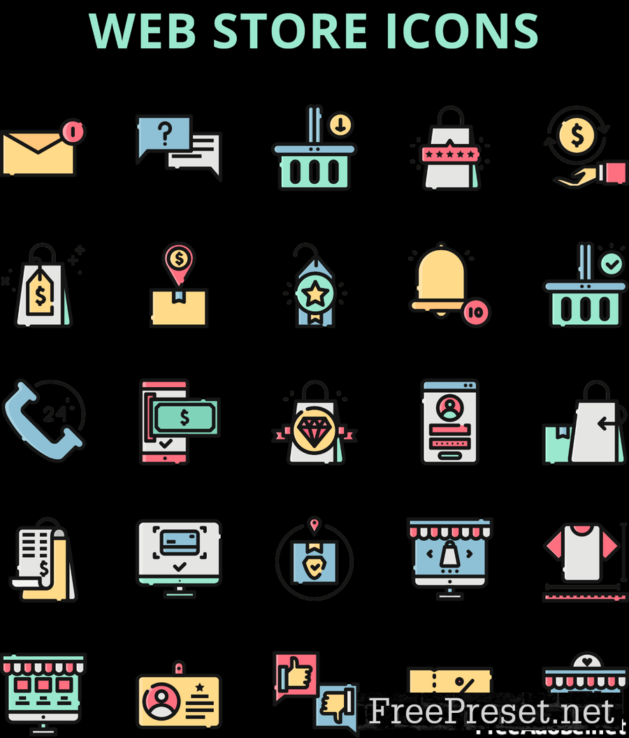 Web Store Icons Set