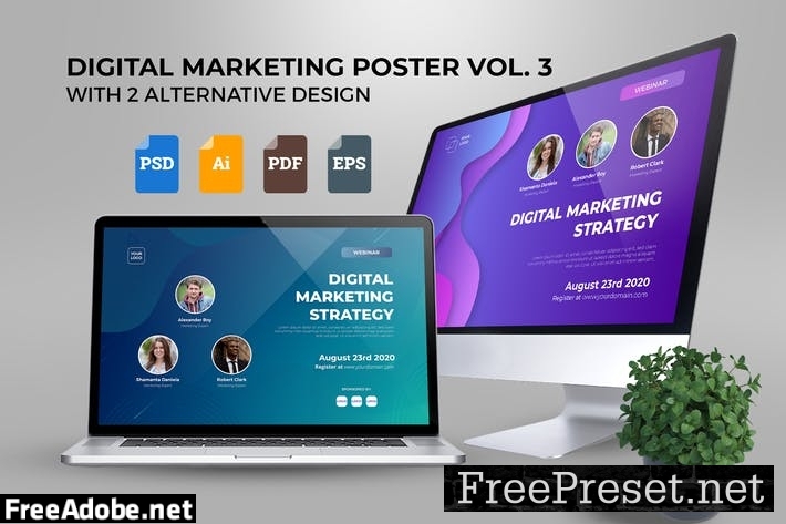 Webinar Digital Marketing Poster Template Vol. 03 9SXGRBJ