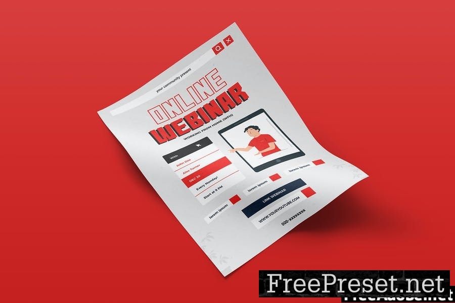 Webinar Online Flyer Template Vol. 02 WEUS6D6