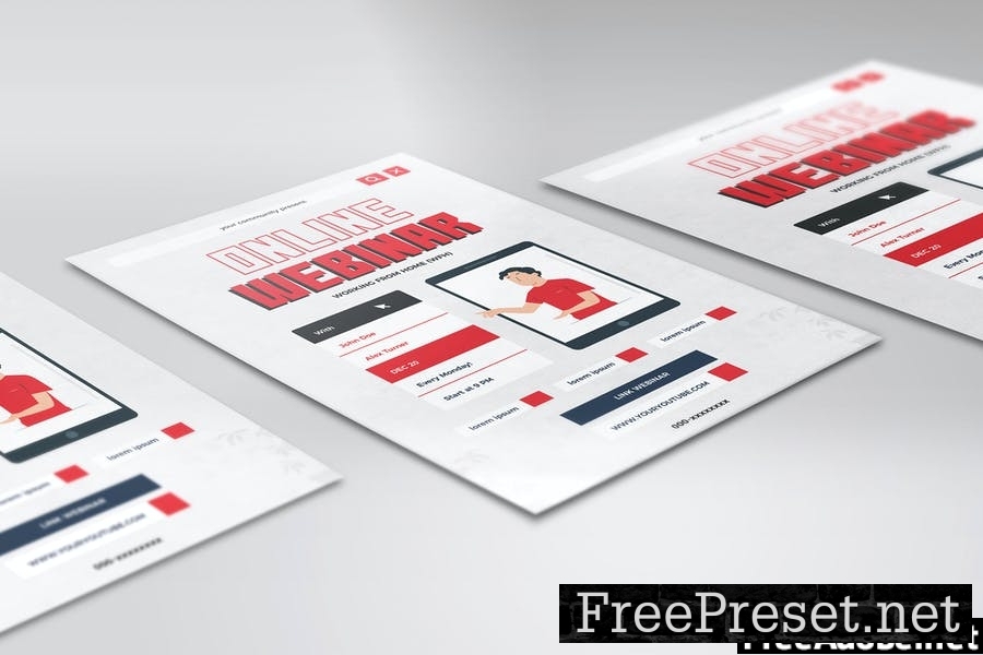 Webinar Online Flyer Template Vol. 02 WEUS6D6