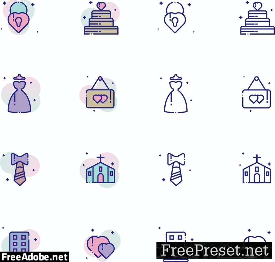 Wedding Icon Pack AP8HAT6