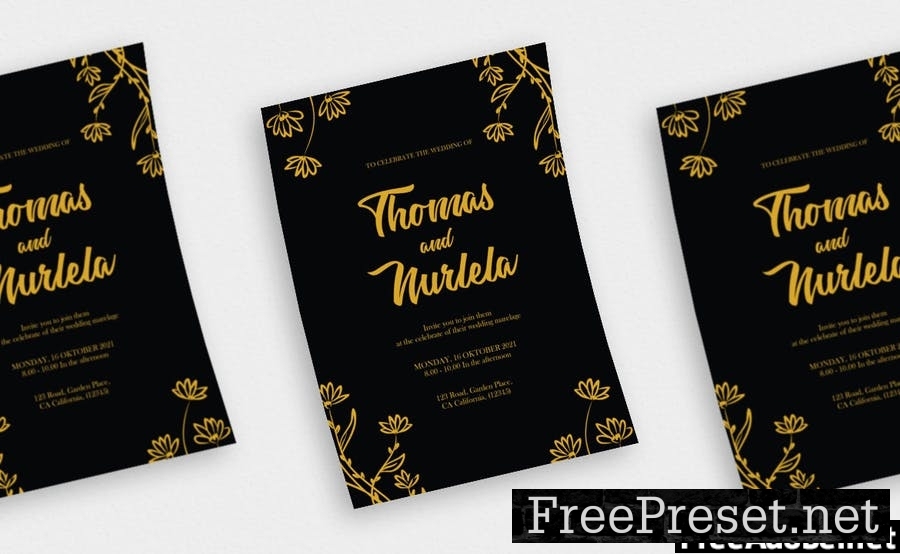 Wedding Invitation - Flyer, & Instagram AS 9JUYR5R