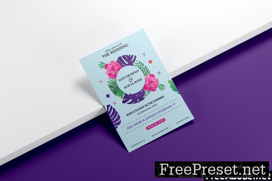 Wedding Invitation Flyer Template Vol. 01