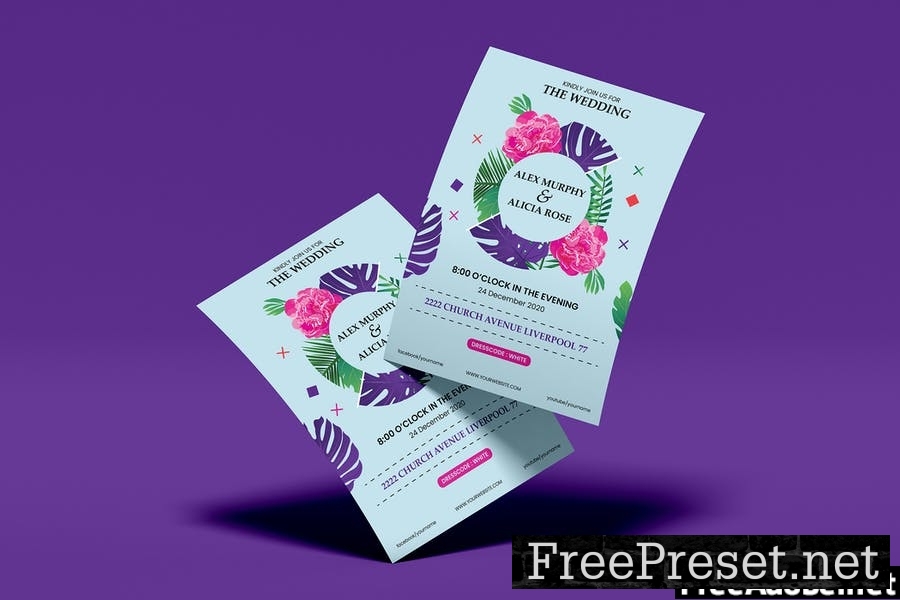 Wedding Invitation Flyer Template Vol. 01