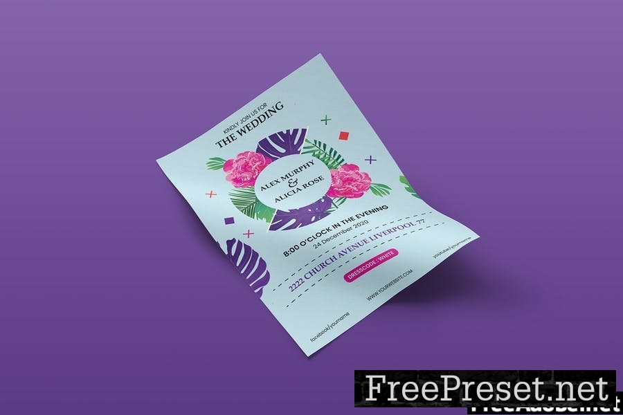 Wedding Invitation Flyer Template Vol. 01