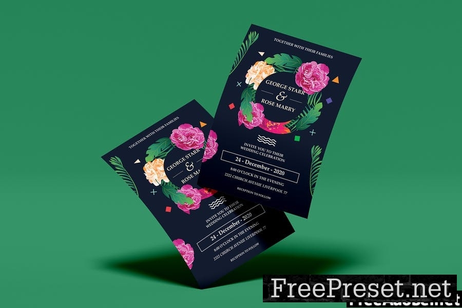 Wedding Invitation Flyer Template Vol. 02