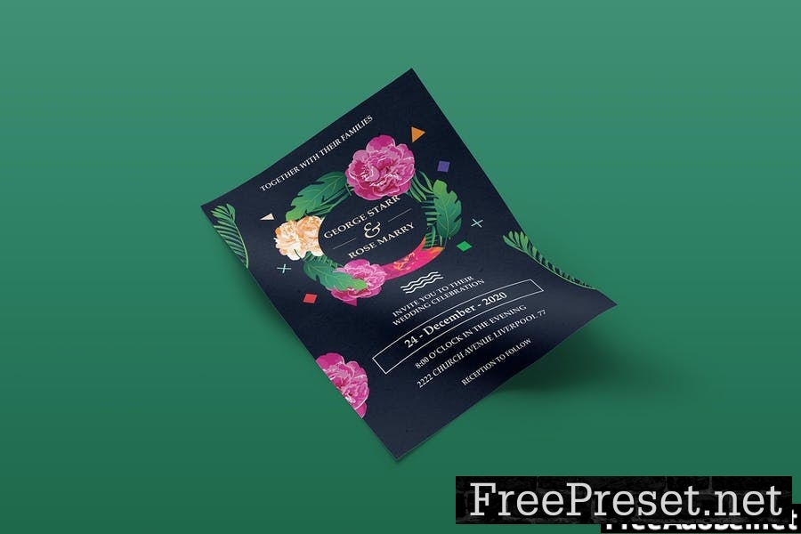 Wedding Invitation Flyer Template Vol. 02