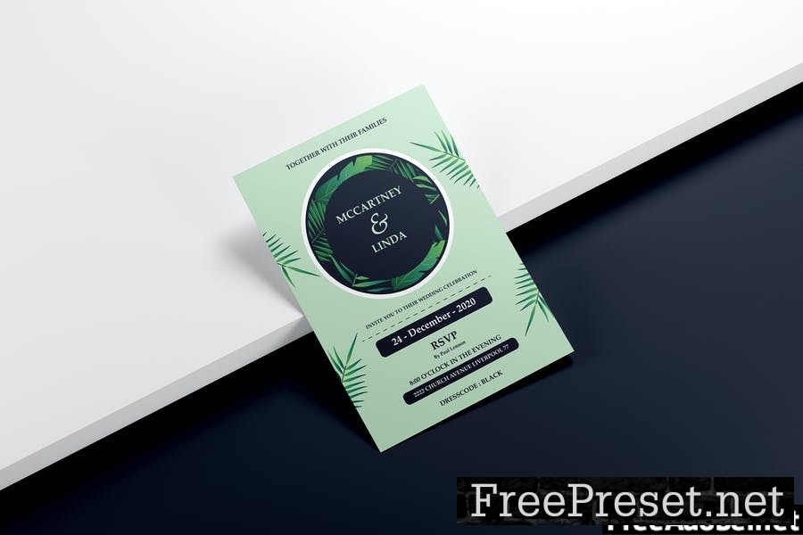 Wedding Invitation Flyer Template Vol. 03 7DFN6KH