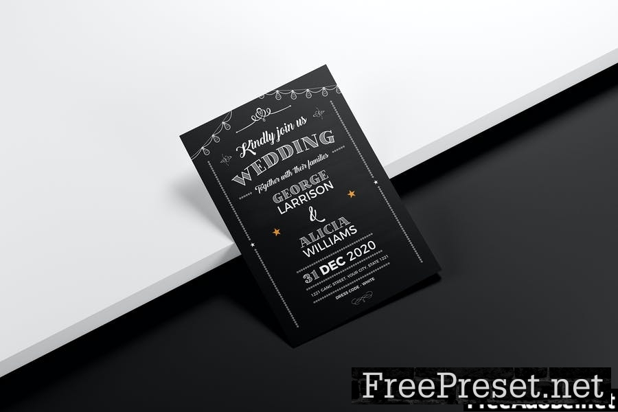 Wedding Invitation Flyer Template Vol. 04