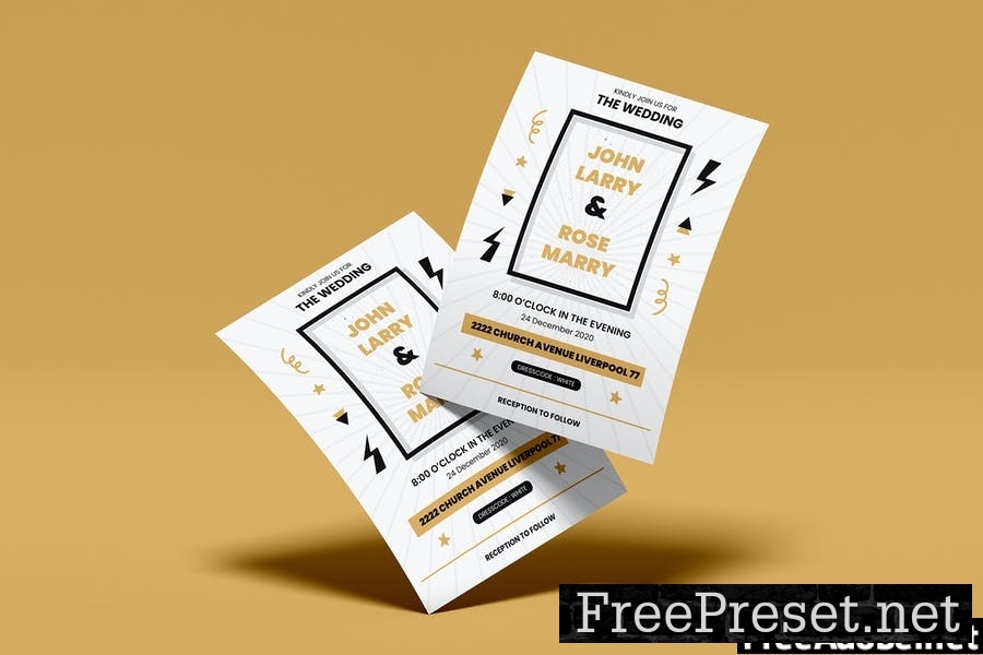 Wedding Invitation Flyer Template Vol. 05