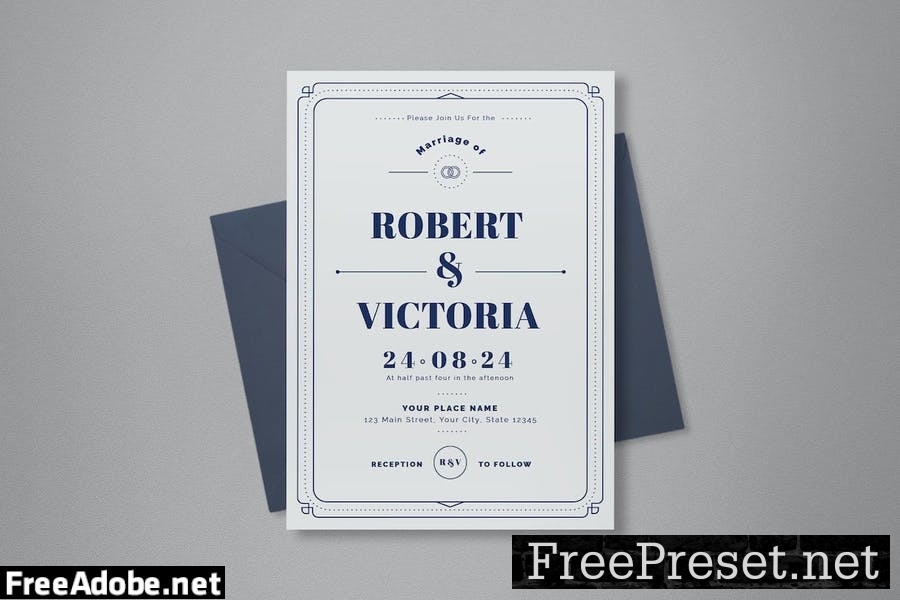 Wedding Invitation Pack 5A4X9QF