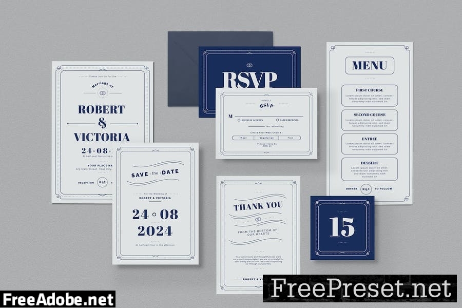 Wedding Invitation Pack 5A4X9QF