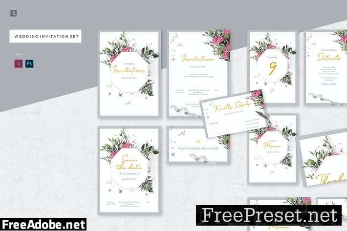 Wedding Invitation Set 8LHKQSY