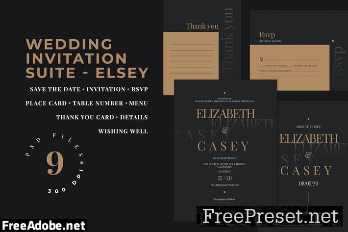 Wedding Invitation Suite - ELSEY DSVKAHM