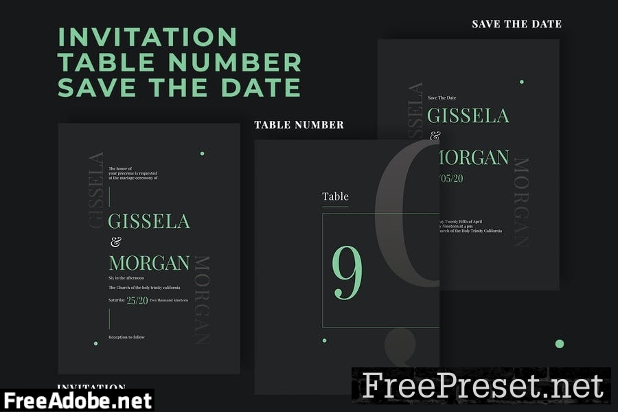 Wedding Invitation Suite - Minimal